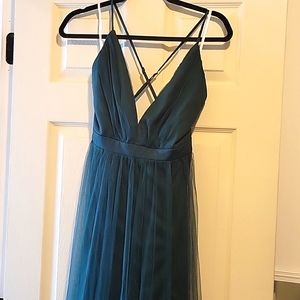 Hunter green dress Lulu's size M wore once. I did alter the 2 slits a bit.